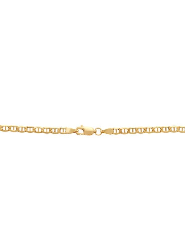 Gold Chain - Solid Yellow Gold Mariner Chain Necklace 100% - 10K Gold