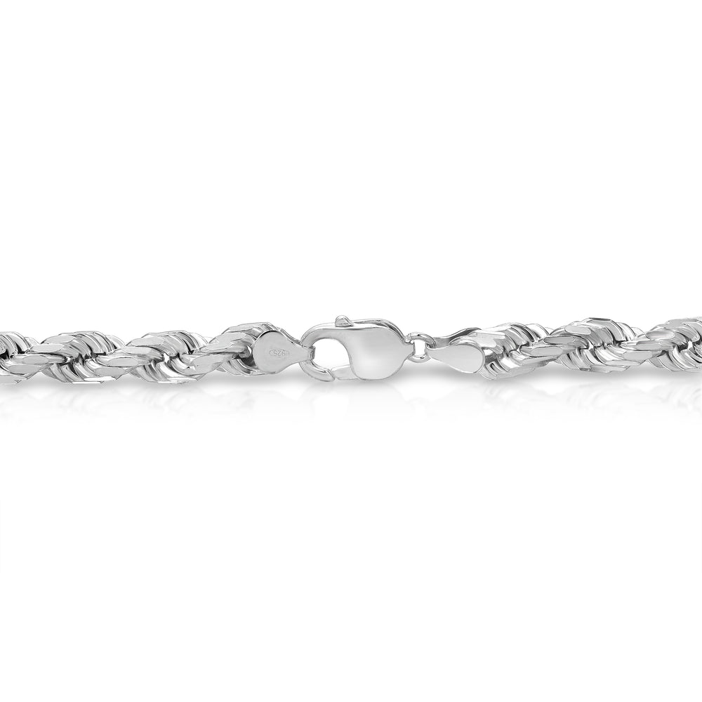 Snowfall Sterling Silver Rope-Chain Necklace 100% - 925 Sterling Silver
