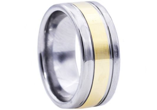 Aureate Tungsten Band Ring 10mm - 100% Tungsten