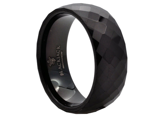 Midnight Prism Tungsten Wedding Band Ring 8mm - 100% Tungsten