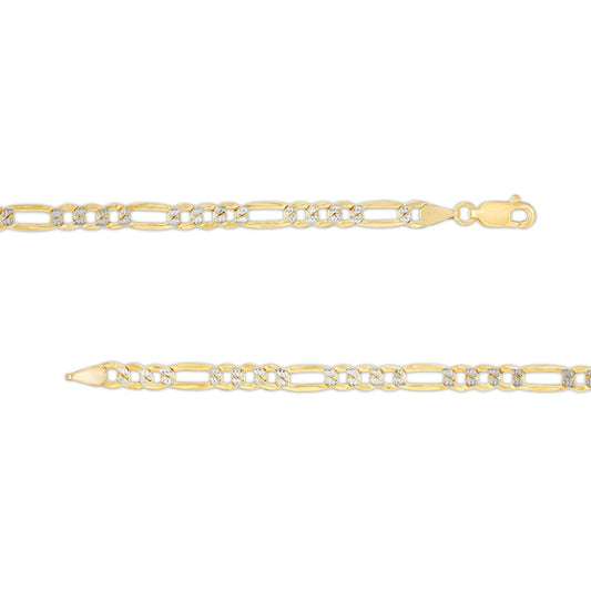 Gold Chain - Diamond Cut Figaro Chain 100% - 10K Gold