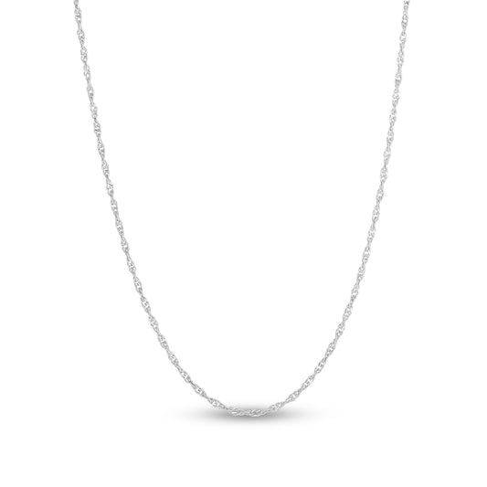 Sterling Silver Singapore Chain Necklace 100% - 925 Sterling Silver