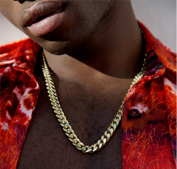 Gold Chain - Miami Cuban Link Chain Necklace 100% - 10K Gold