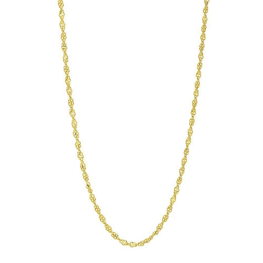 Gold Chain - Singaporean Chain Necklace 100% - 10K Gold