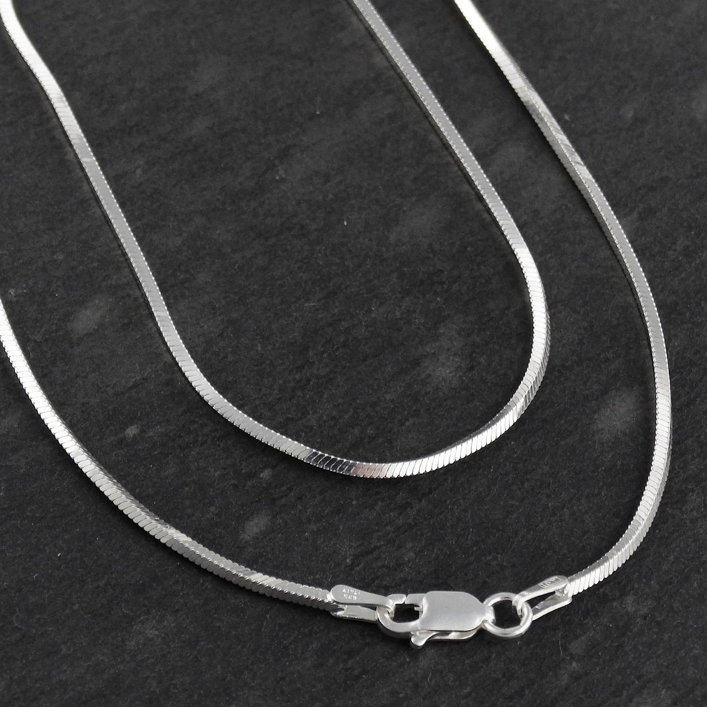 Square Magic Snake Chain Necklace 100% - 925 Sterling Silver