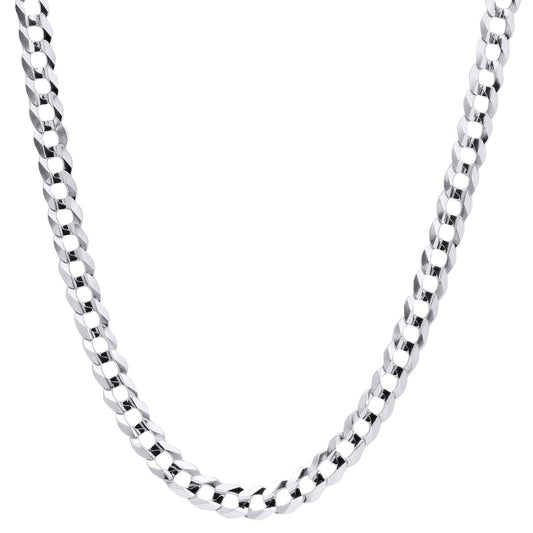 Silver Chain -  Cuban Link Chain 100% - 925 Sterling Silver