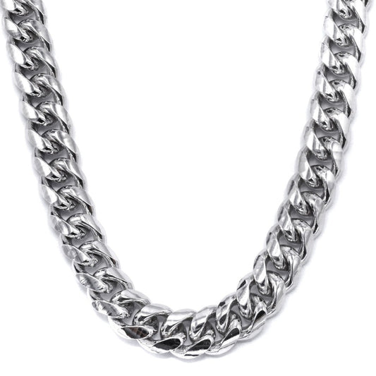 Silver Chain - Men's Miami Cuban Link 100% - 925 Sterling Silver